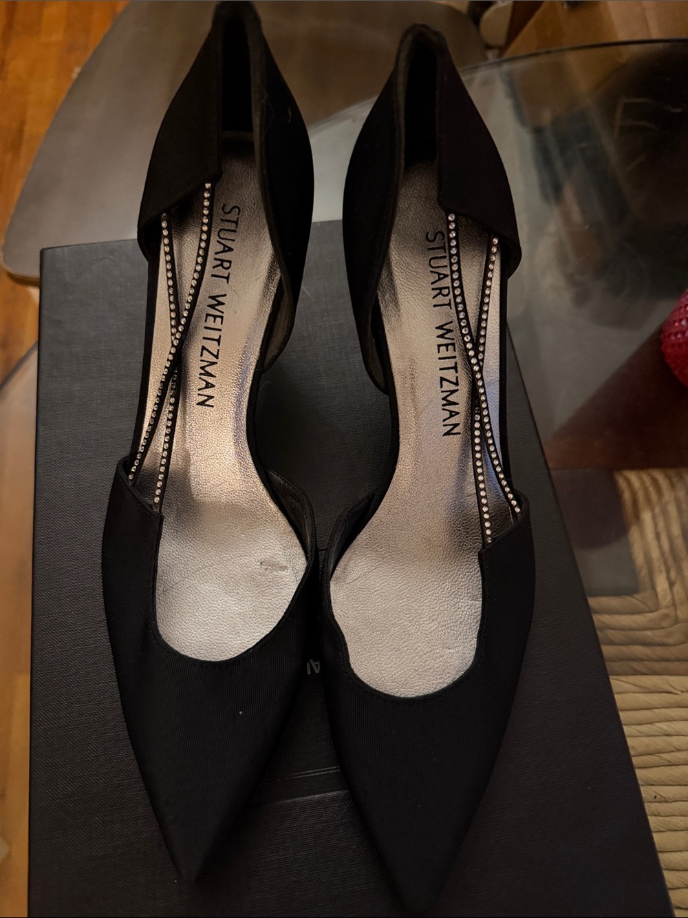 Stuart Weitzman Black D'Orsay Pointed